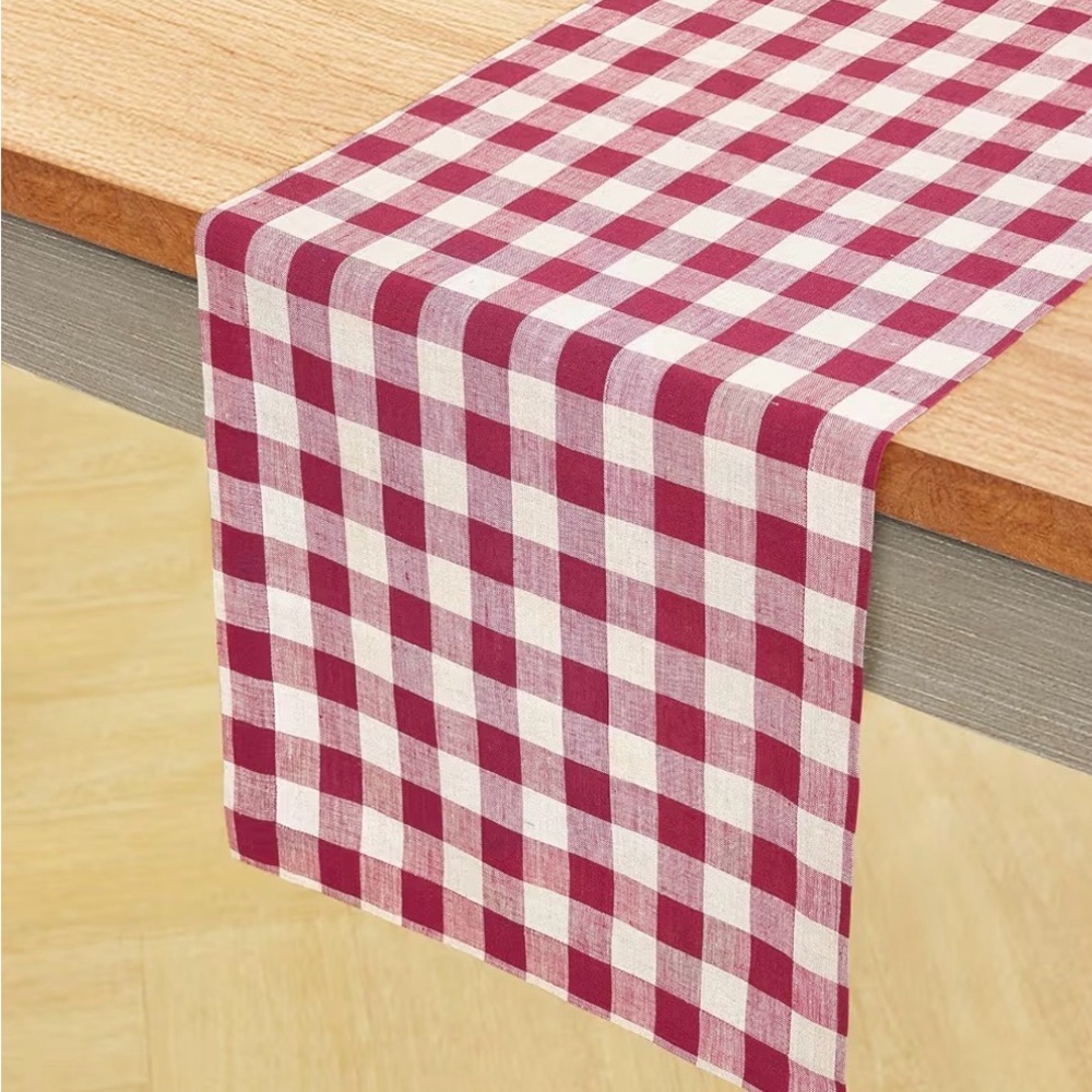 NEW Beet and Cream 14x120 inch Table Runner